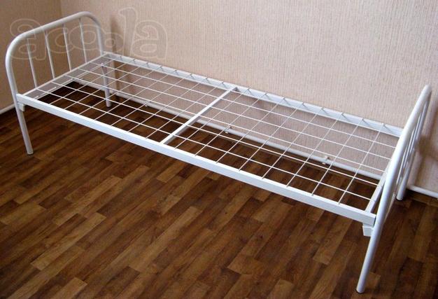 Кровати металлические для рабочих и строителей, кровати недорогие в общежития и бытовки, кровати на стройку для времянки