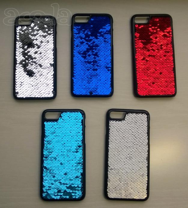 Чехлы на iPhone 7/8 с переворачивающимися блестками