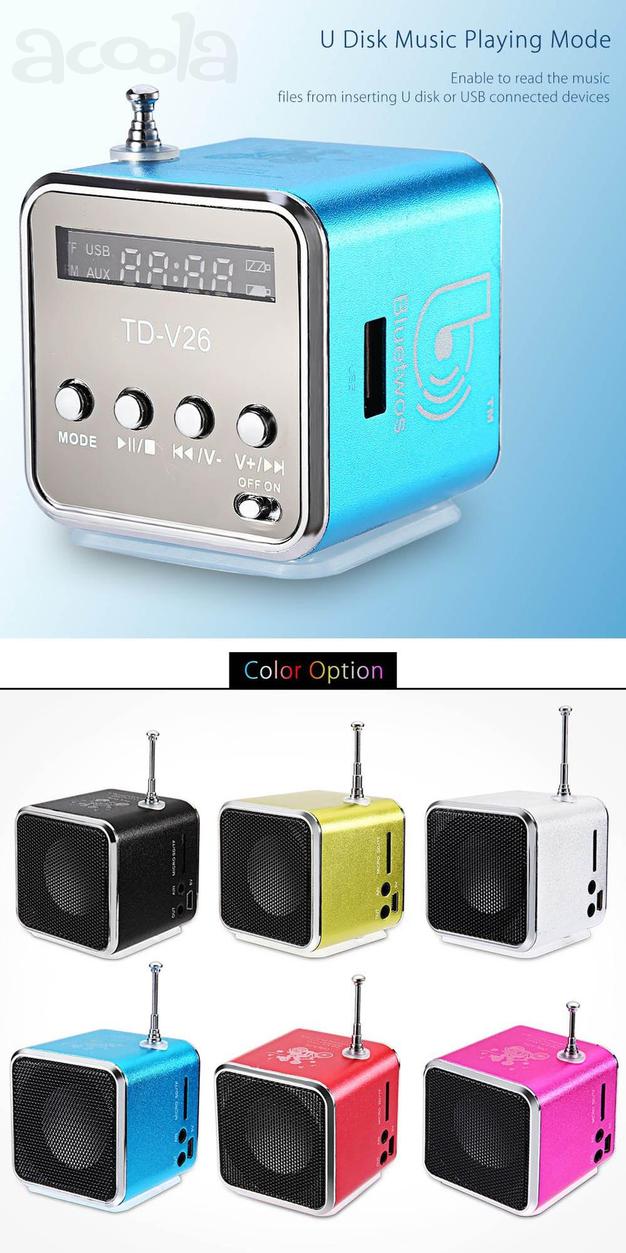 Идеальный подарок. Мини MP3 бумбокс USB + FM-радио