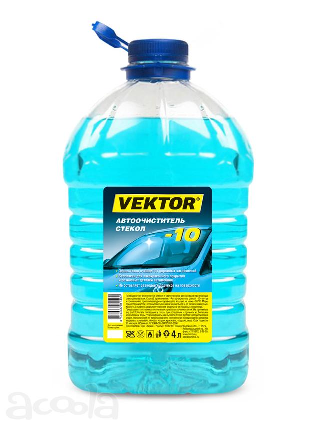 Автомобильный очиститель стекол VEKTOR -10 ПЭТ 4 л